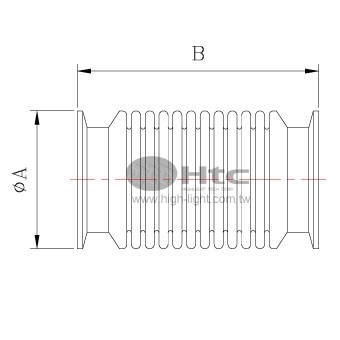 KF Flexible Hoses-Teflon Bellows