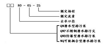 WQ系列潜水排污泵型? height=